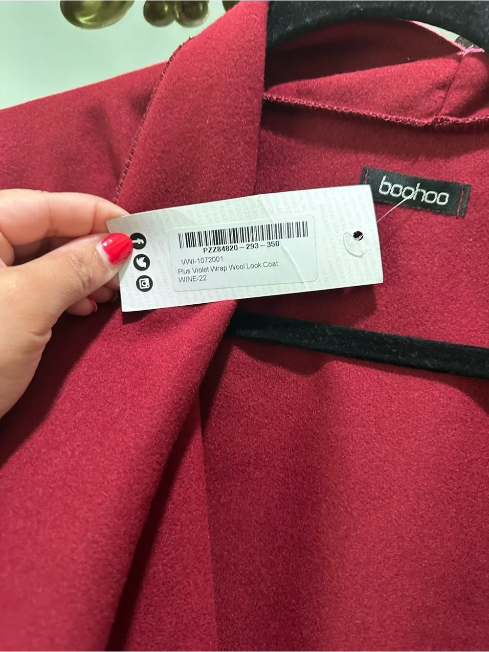 Boohoo chic wrap